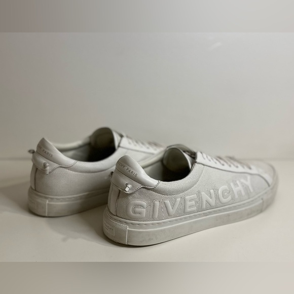 Givenchy Men’s Urban Street Low Embroidered Logo Sneakers White 45 EU 11.5 US - Picture 10 of 15